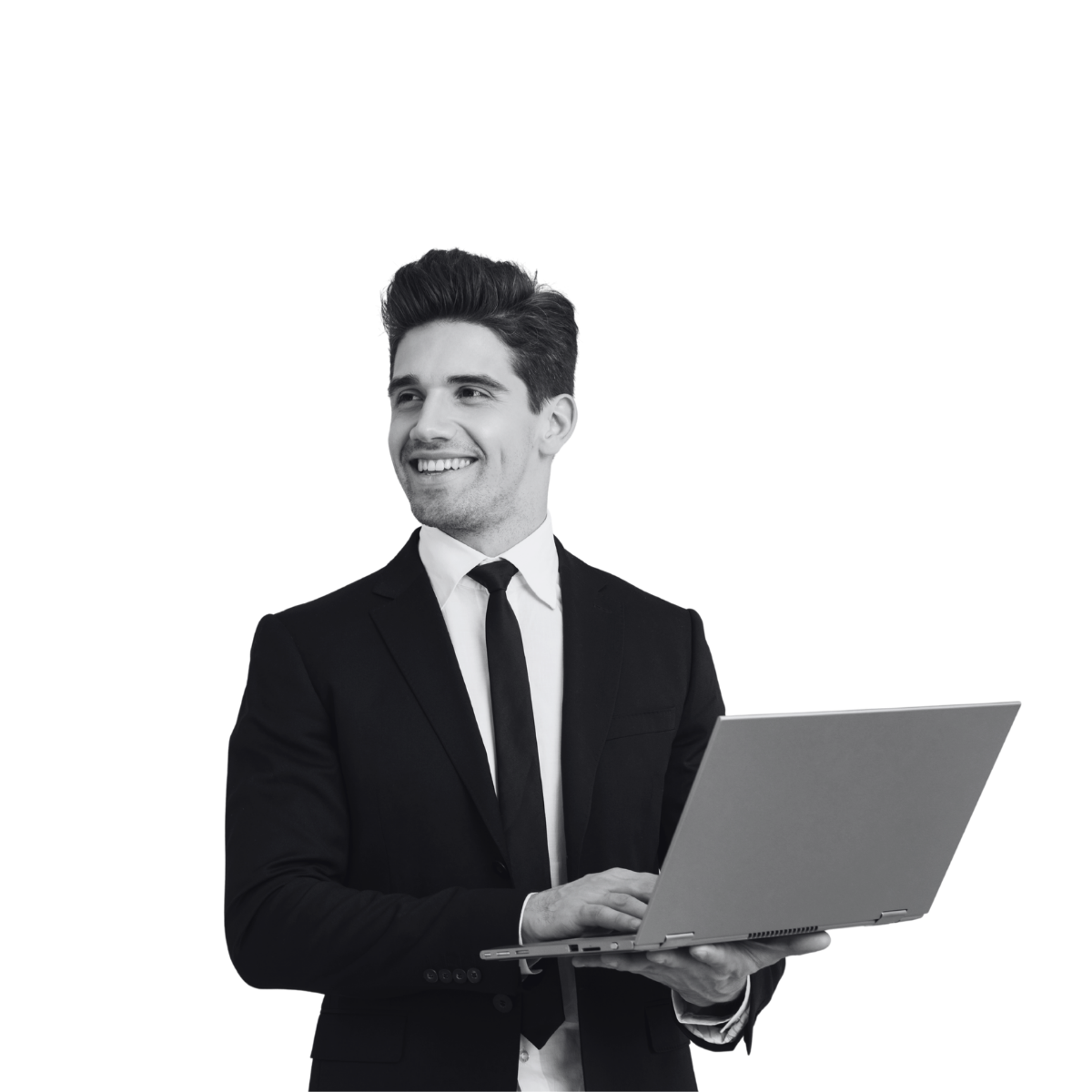 Legal professional with laptop